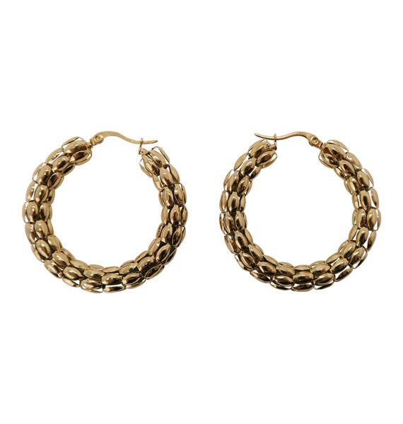 Coco Hoop Earrings Large (Gold)