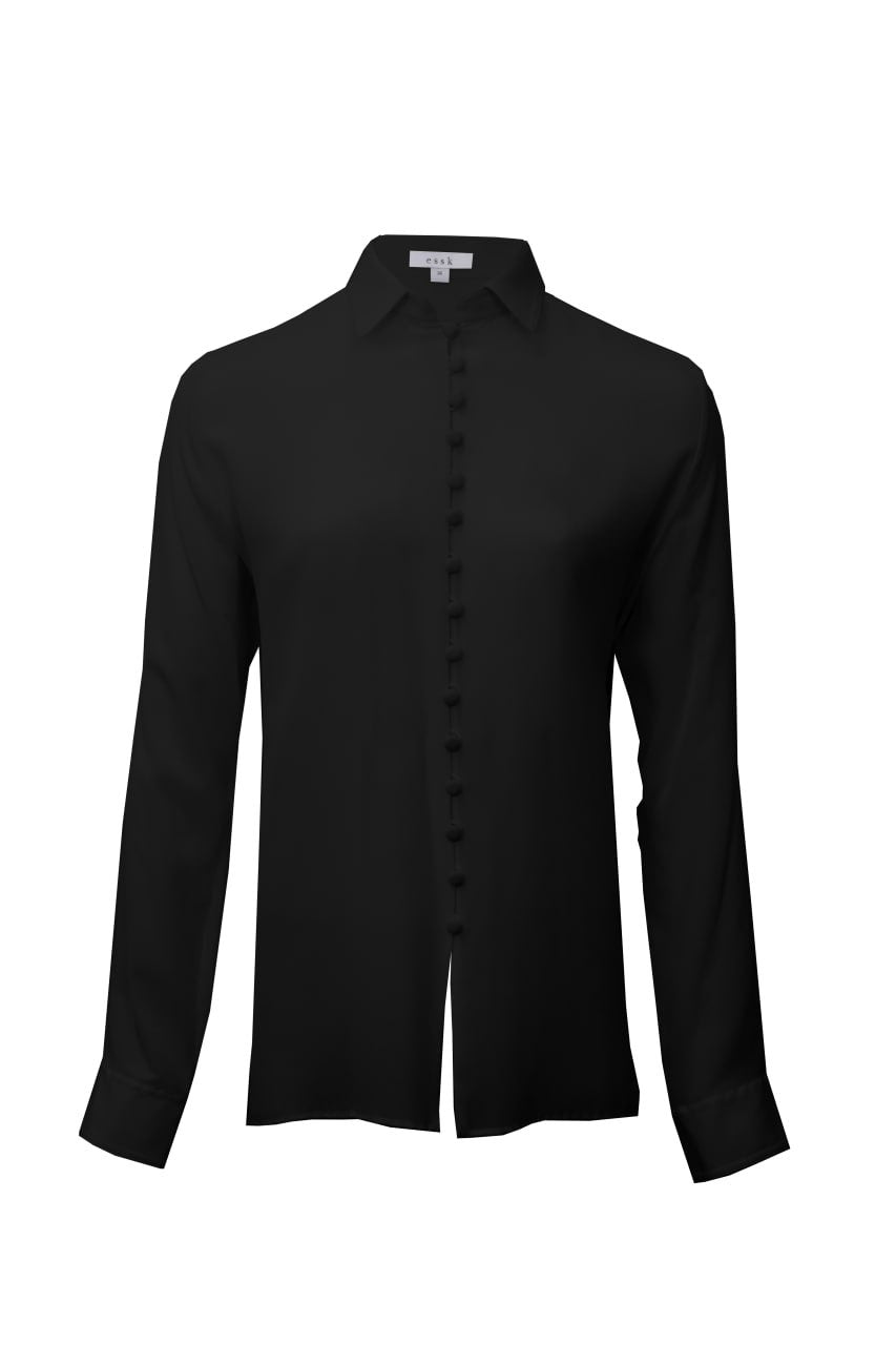 Button Shirt (Black/Silk)