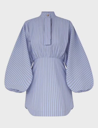 SPECIAL ORDER Drawstring Stripe Mini Dress