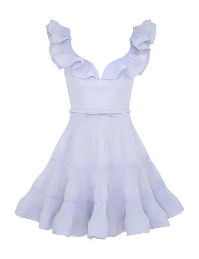 SPECIAL ORDER Pleated Frill Mini Dress