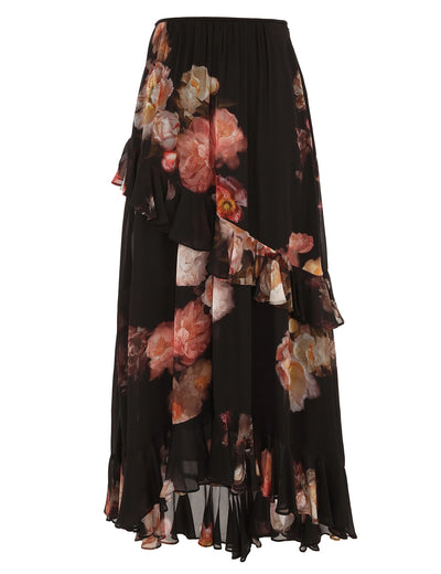 Hypnotic Asymetric Midi Skirt