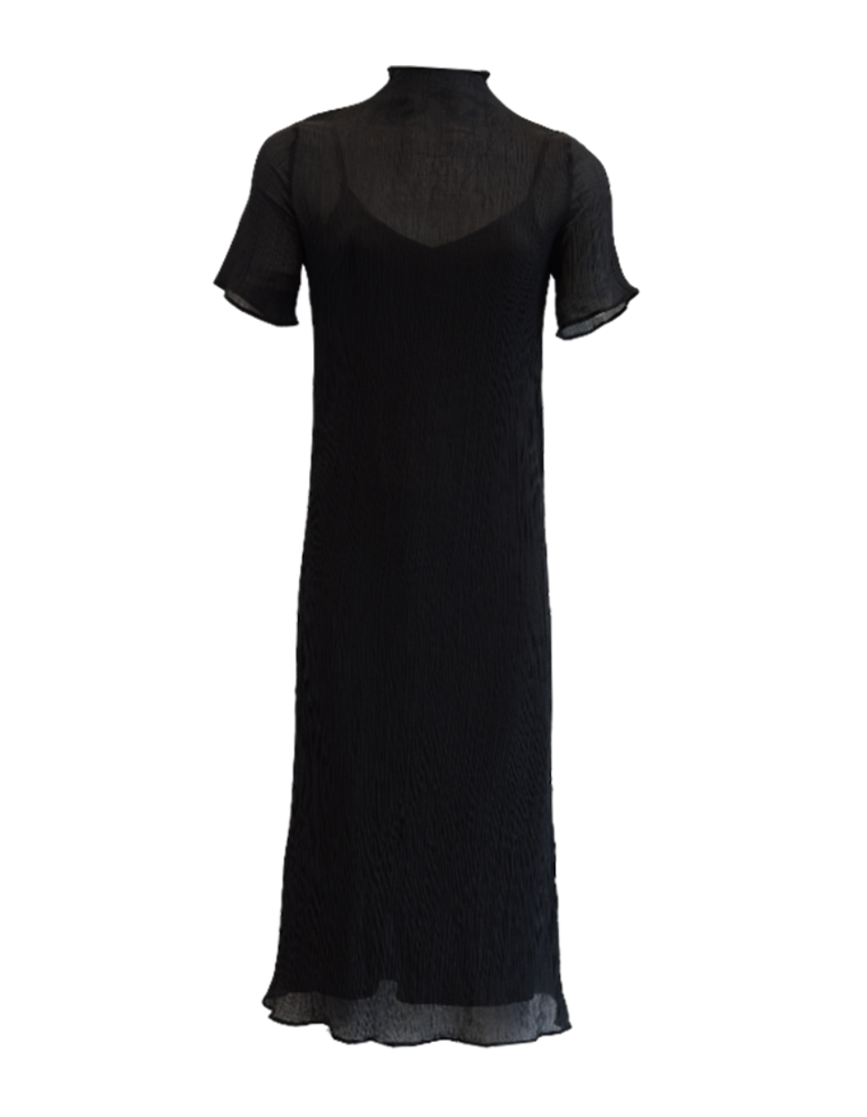 Matilda Tee Dress (Black Texture)