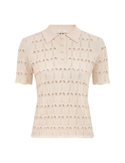 SPECIAL ORDER Rhiannon Pointelle Polo