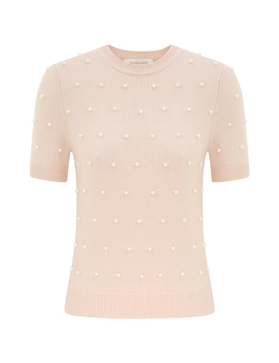 Hypnotic Beaded Knit Tee