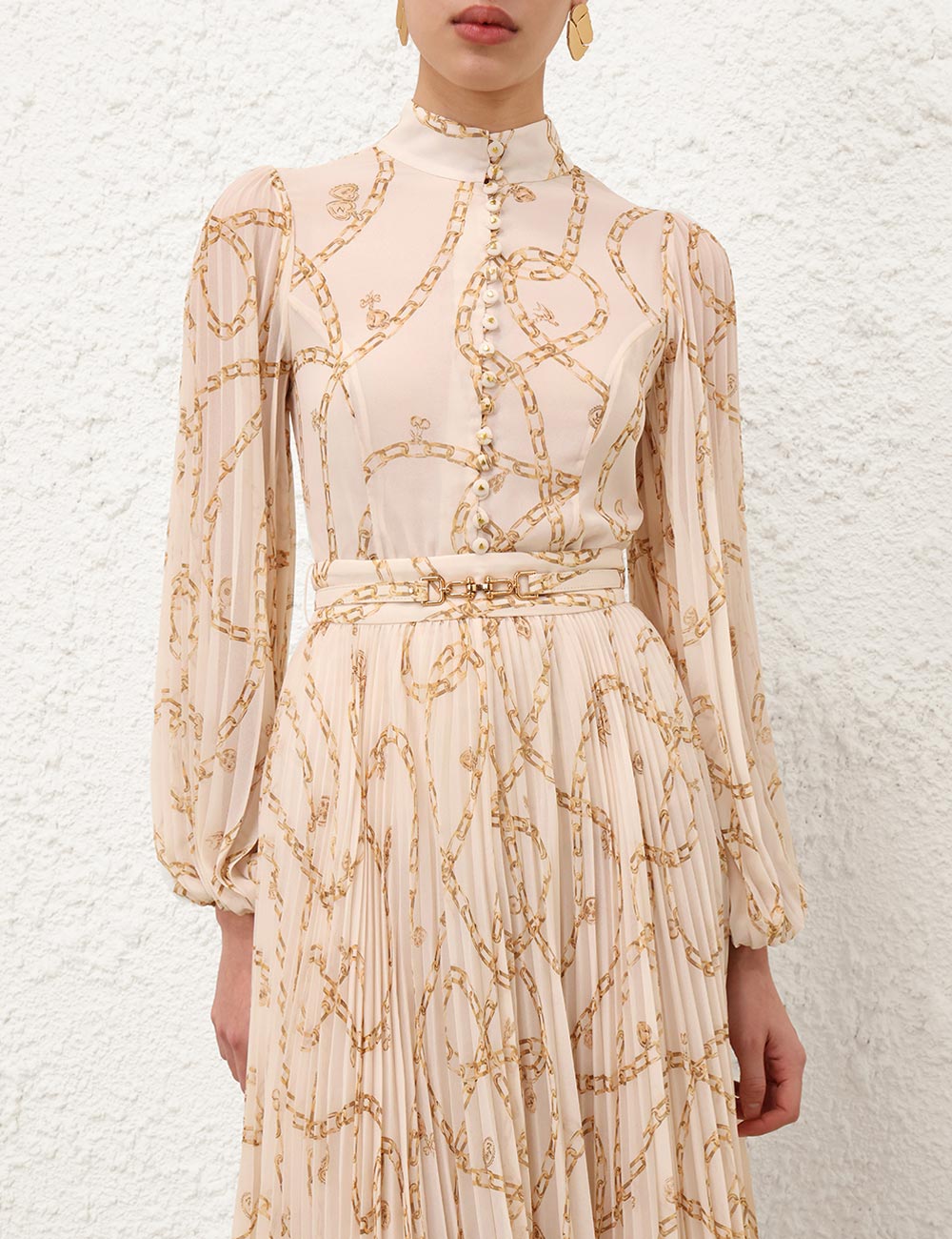 Sunray Pleated Blouse