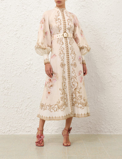 SPECIAL ORDER Hypnotic Buttoned Midi Dress