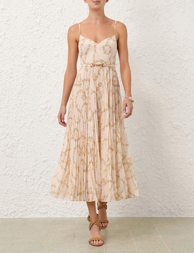 Sunray Pleated Picnic Dress