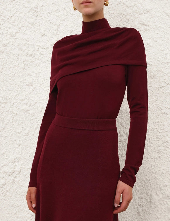 Rebellion Draped Merino Top