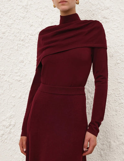 Rebellion Draped Merino Top