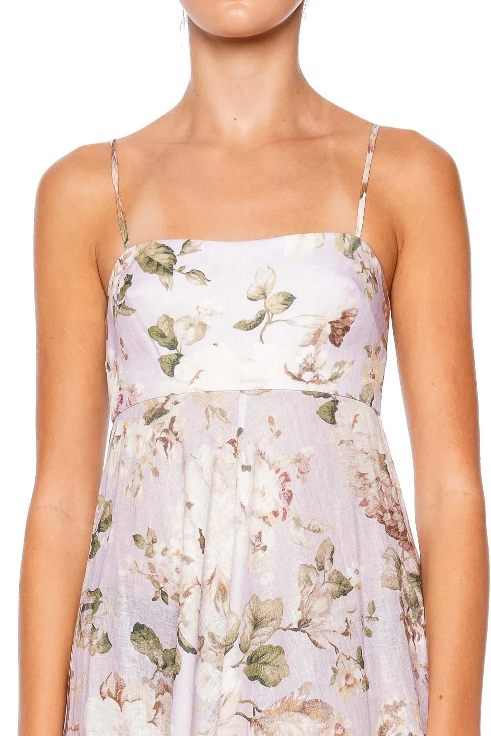 SPECIAL ORDER Acacia Bandeau Midi Dress (Lilac Floral)