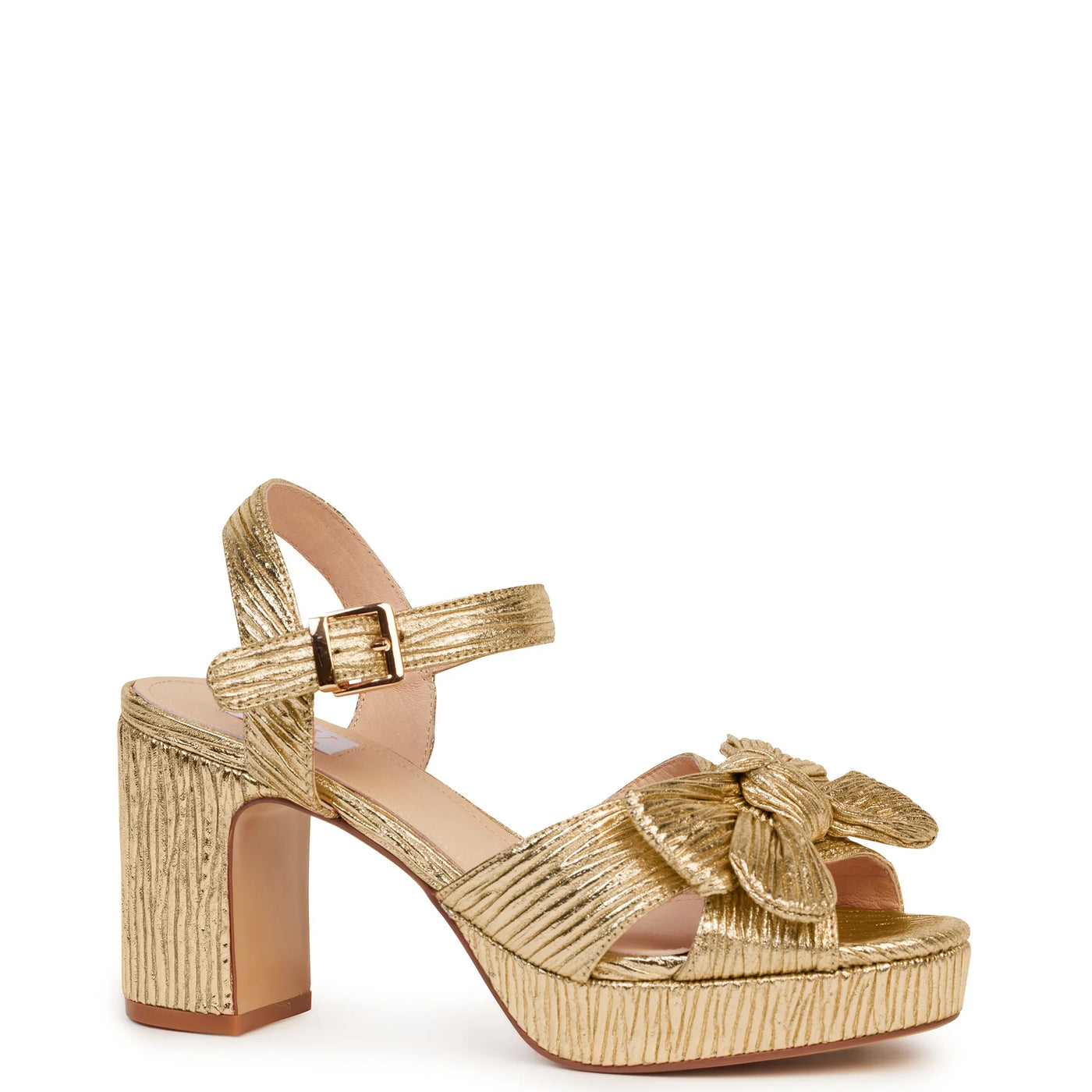 COMING SOON Zsa Zsa Heel (Gold Pleats)