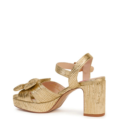 COMING SOON Zsa Zsa Heel (Gold Pleats)