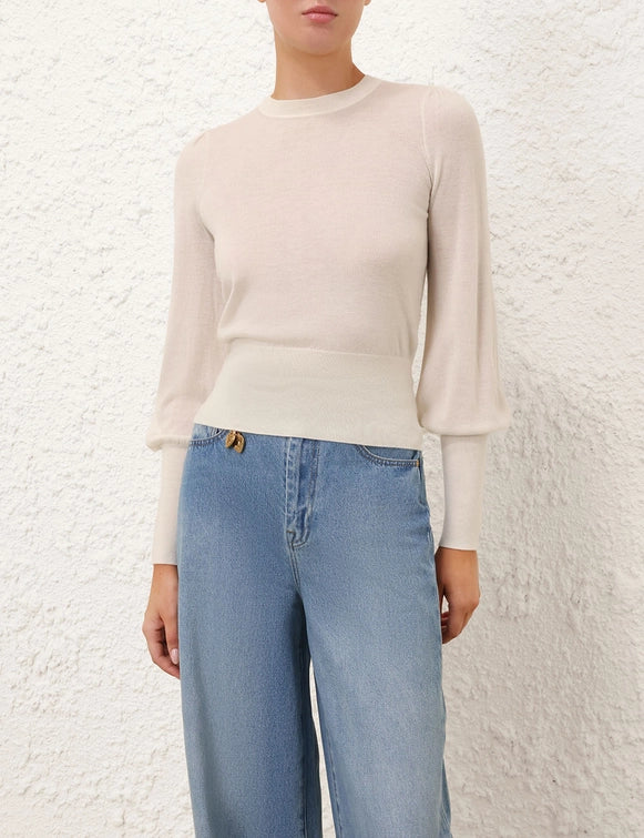 Blouson Cashmere Sweater