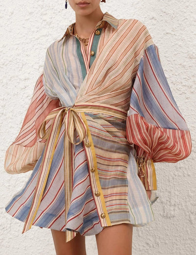 SPECIAL ORDER  Rebellion Striped Mini Dress