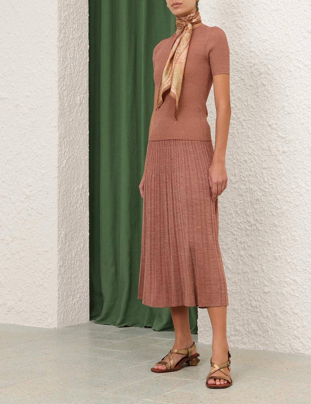 COMING SOON Wanderlust Metallic Midi Skirt