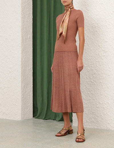 COMING SOON Wanderlust Metallic Midi Skirt