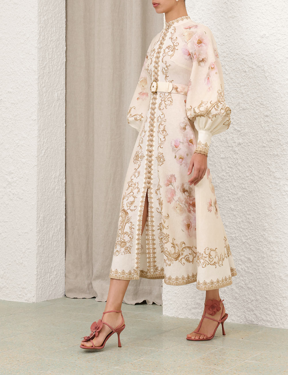 SPECIAL ORDER Hypnotic Buttoned Midi Dress