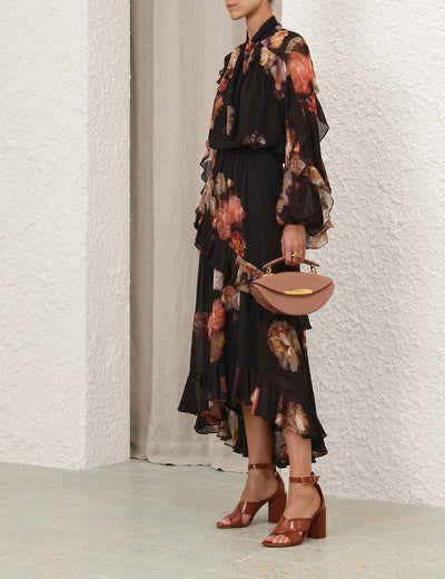 Hypnotic Asymetric Midi Skirt