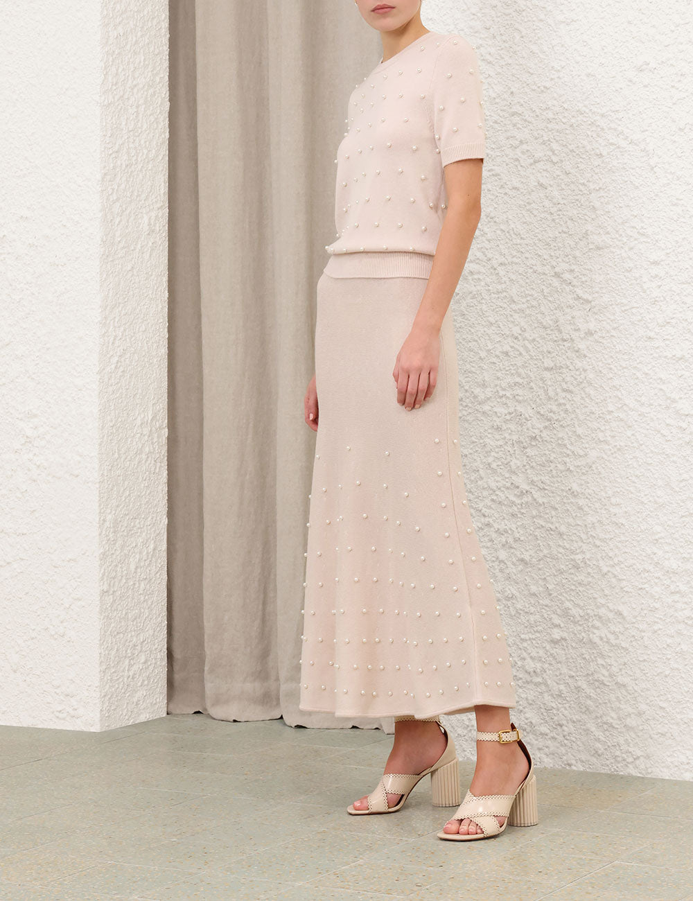 Hypnotic Beaded Knit Tee