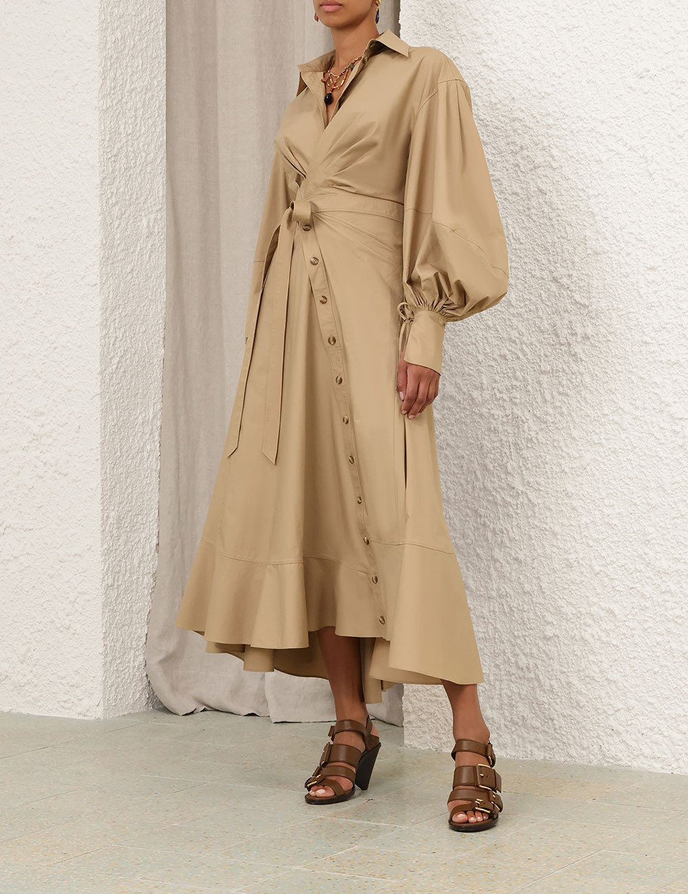 Rebellion Poplin Midi Dress