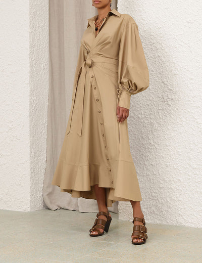 Rebellion Poplin Midi Dress