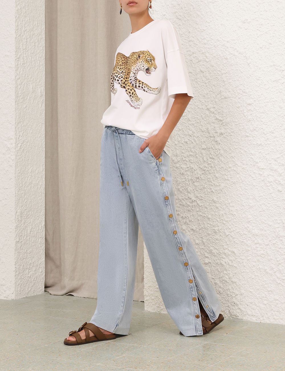 Printed Tee in Leopard