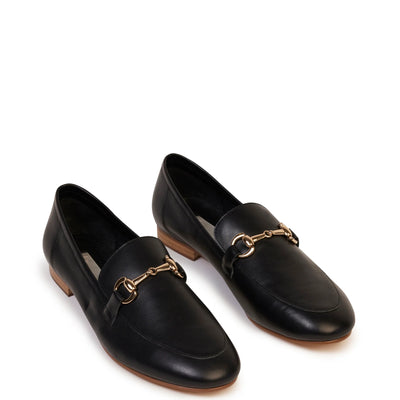 Leila Loafer (Black Calf)