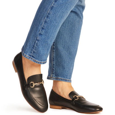 Leila Loafer (Black Calf)