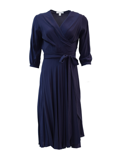 ESSK Midi Wrap Dress (Oxford)