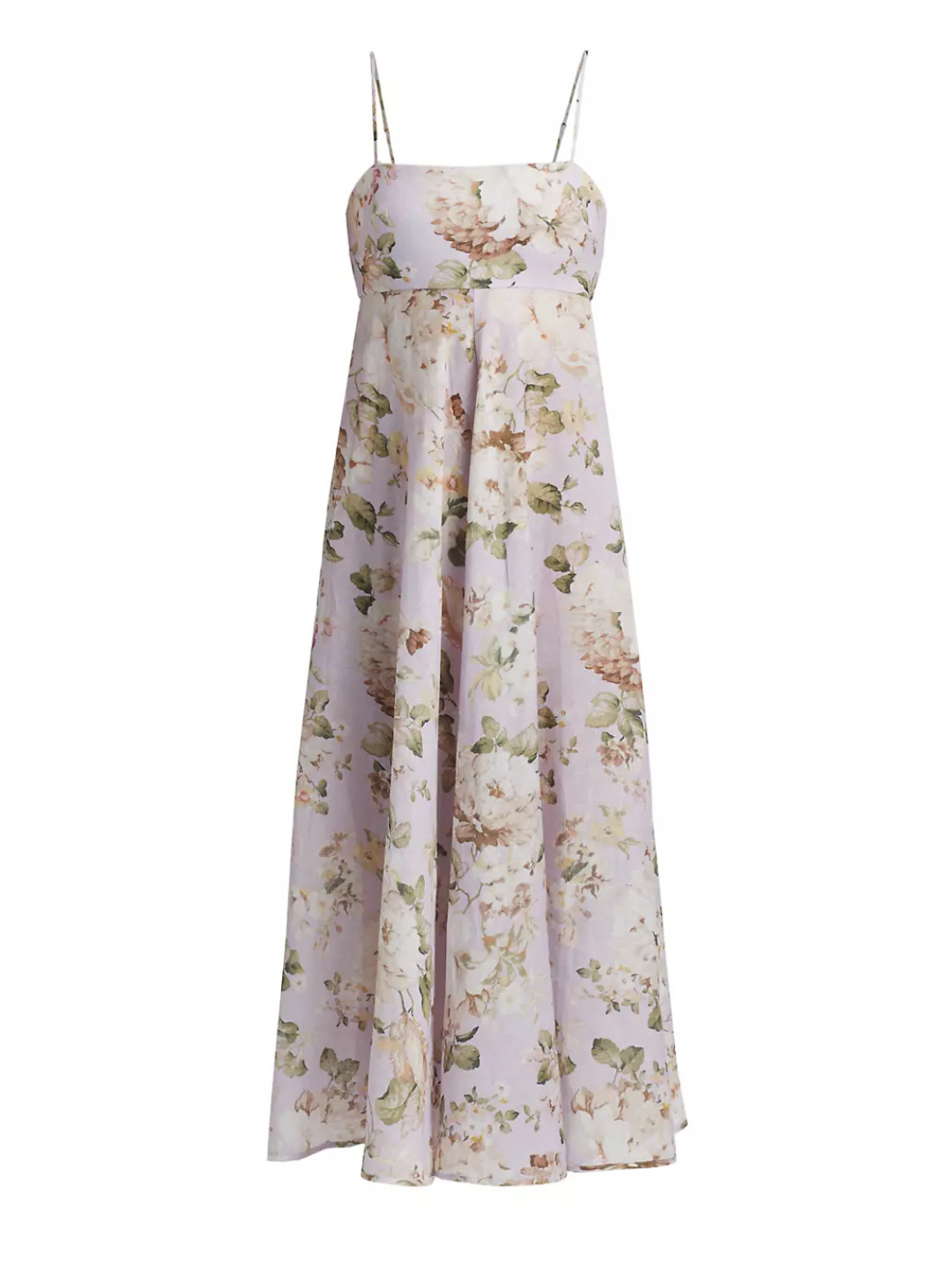 SPECIAL ORDER Acacia Bandeau Midi Dress (Lilac Floral)