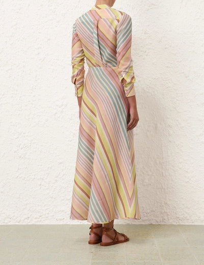 SPECIAL ORDER Halliday Bias Skirt (Multi Stripe)