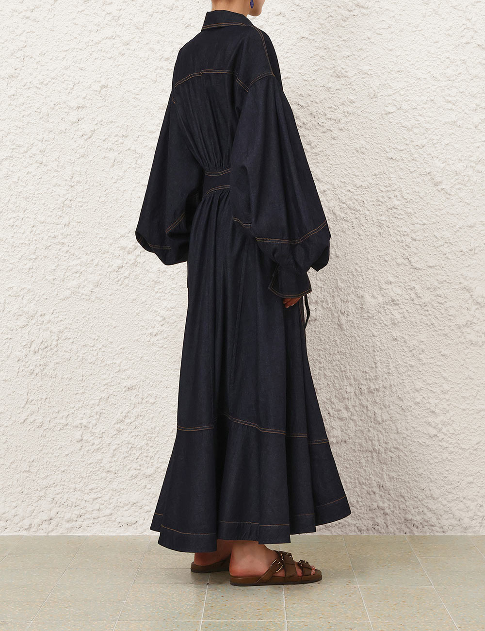 SPECIAL ORDER Denim Wrap Maxi Dress