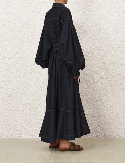 SPECIAL ORDER Denim Wrap Maxi Dress