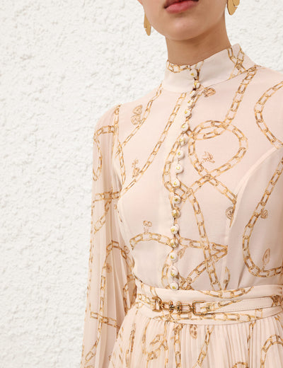Sunray Pleated Blouse