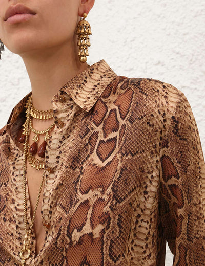 SPECIAL ORDER Hypnotic Shirt (Toffee Snake)