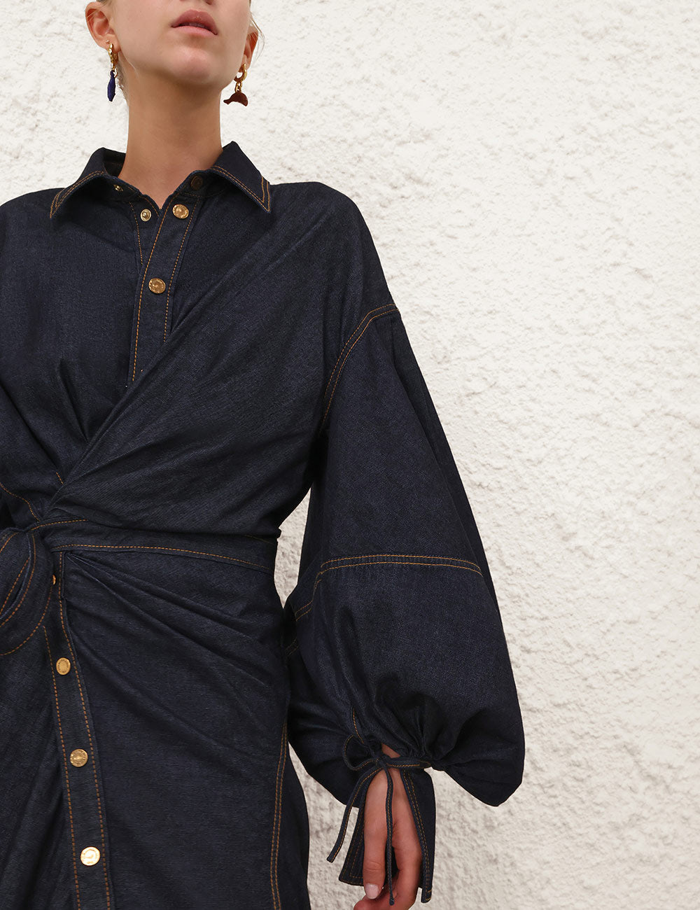 SPECIAL ORDER Denim Wrap Maxi Dress