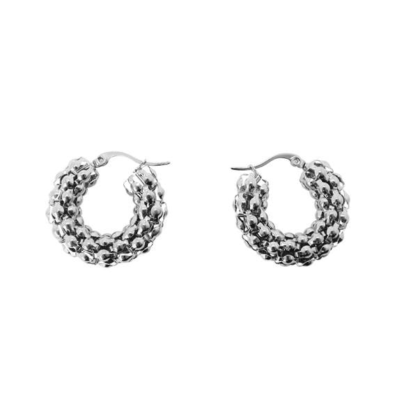 Coco Hoop Earrings (Silver)