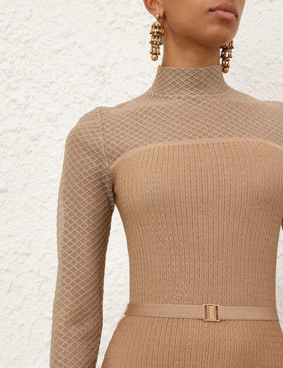 SPECIAL ORDER Metallic Midi Dress