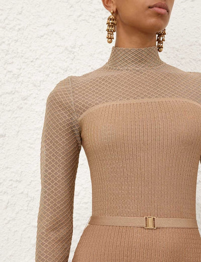 SPECIAL ORDER Metallic Midi Dress