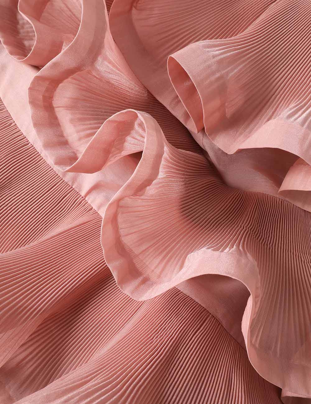 SPECIAL ORDER Pleated Sleeved Midi Dress