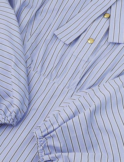 SPECIAL ORDER Drawstring Stripe Mini Dress