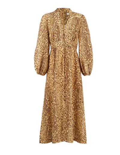 Cascadian Plunge Midi Dress