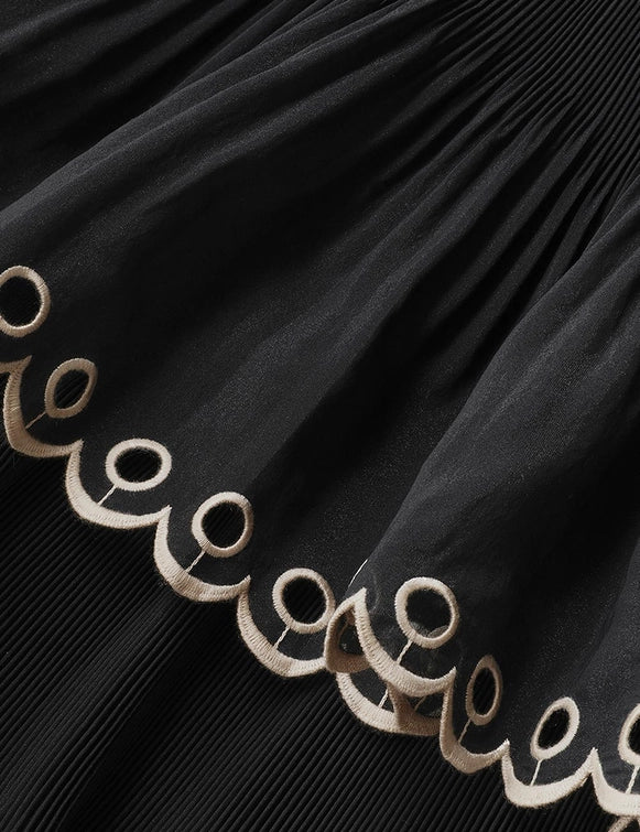 SPECIAL ORDER Embroidered Tiered Midi Dress