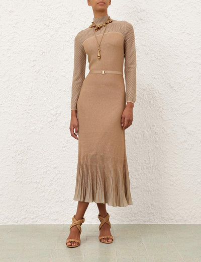 SPECIAL ORDER Metallic Midi Dress