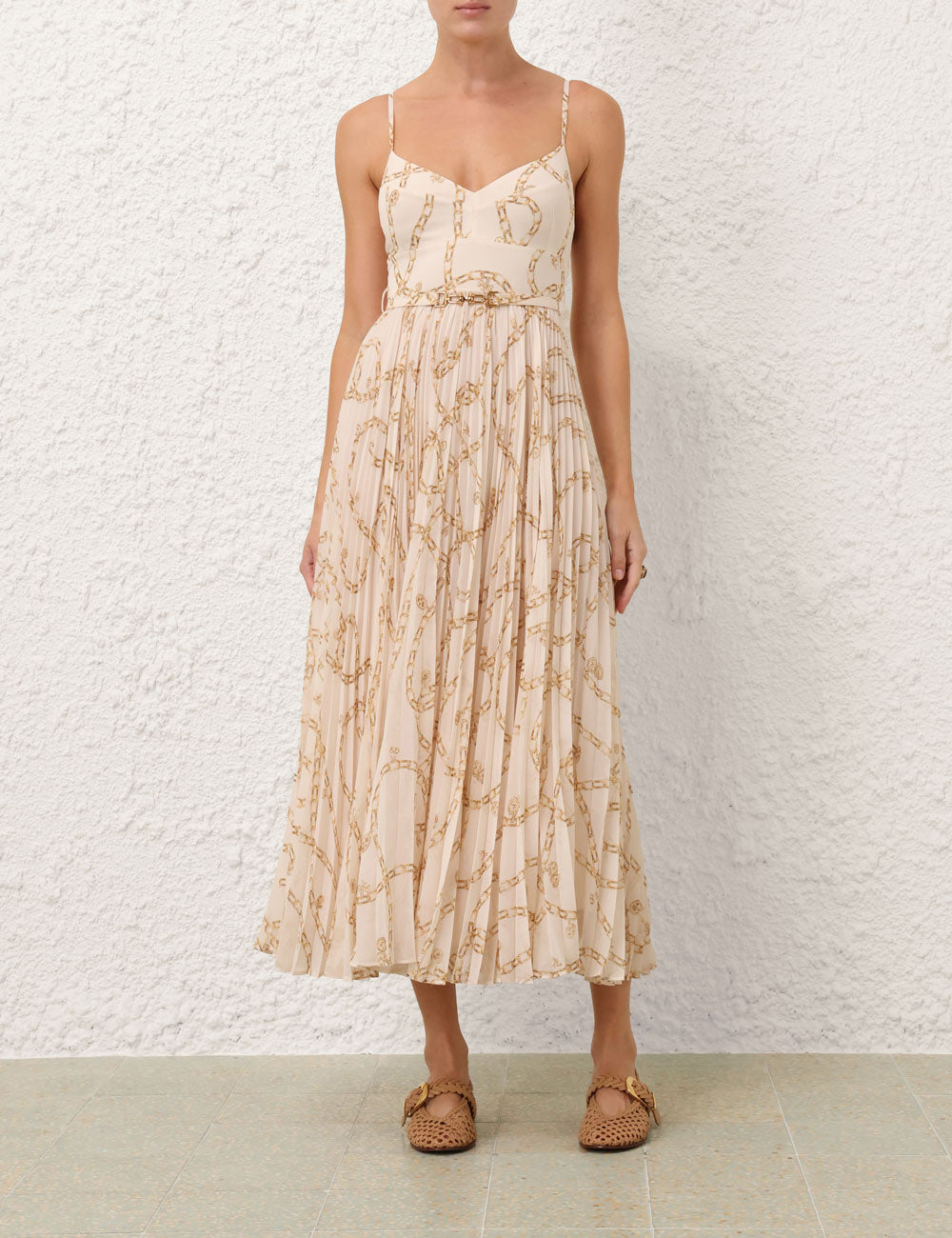 Sunray Pleated Picnic Dress