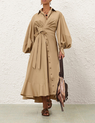 Rebellion Poplin Midi Dress