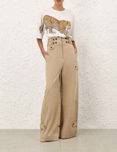 Printed Tee in Leopard
