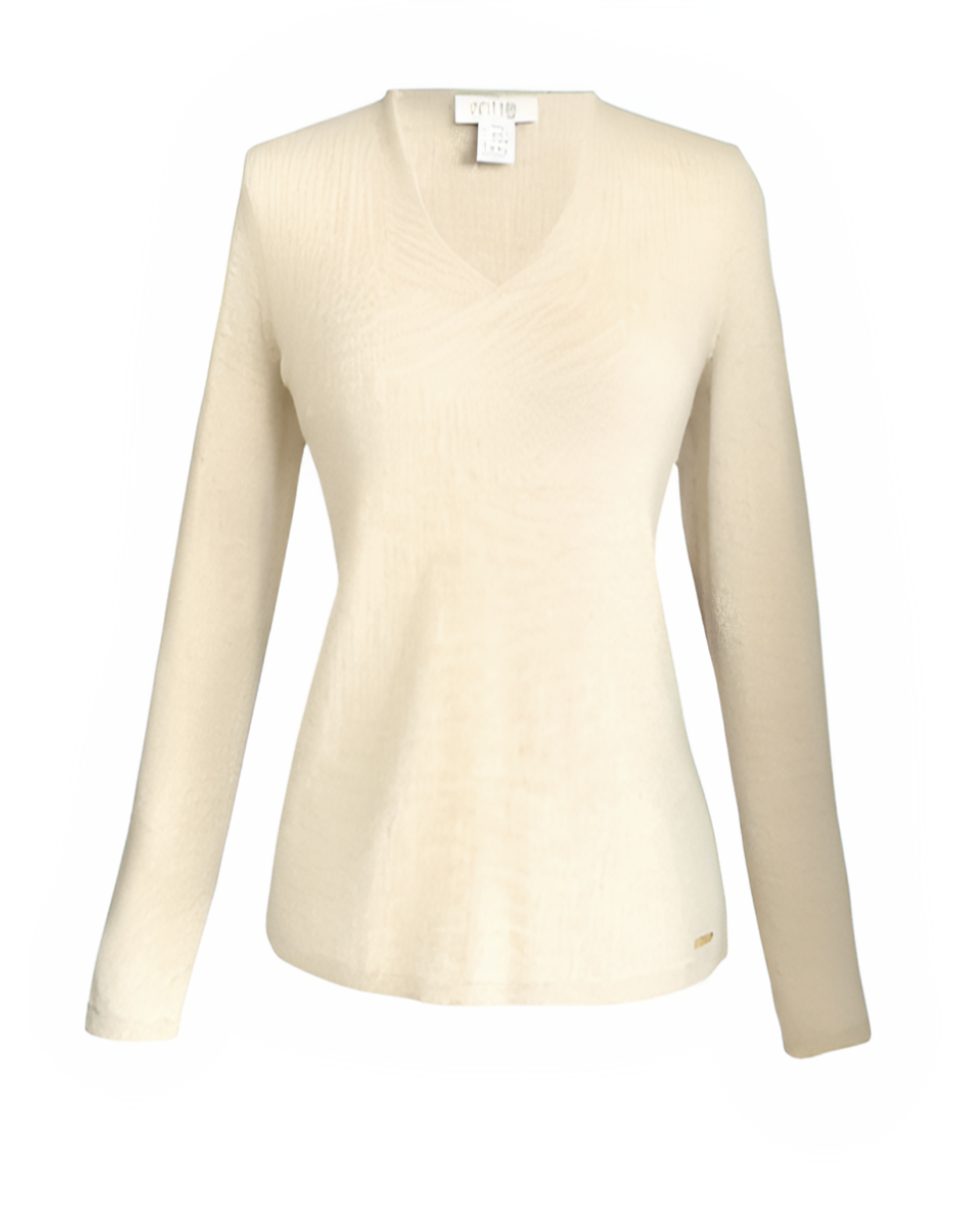 V Neck Jumper (Natural)