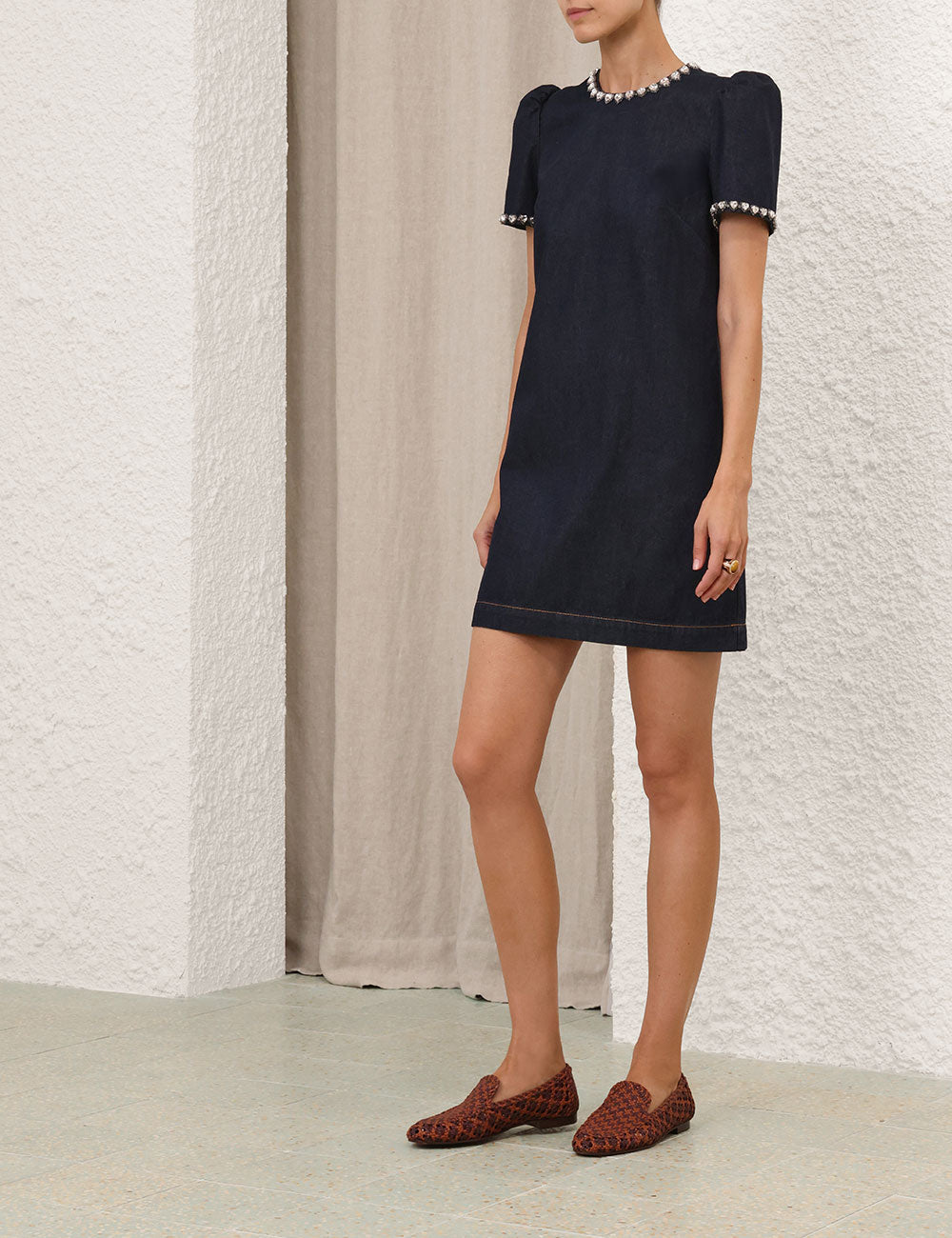 SPECIAL ORDER  Embellished Denim Dress
