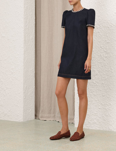 SPECIAL ORDER  Embellished Denim Dress